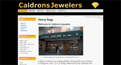 Desktop Screenshot of caldronsjewelers.com