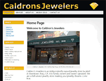 Tablet Screenshot of caldronsjewelers.com